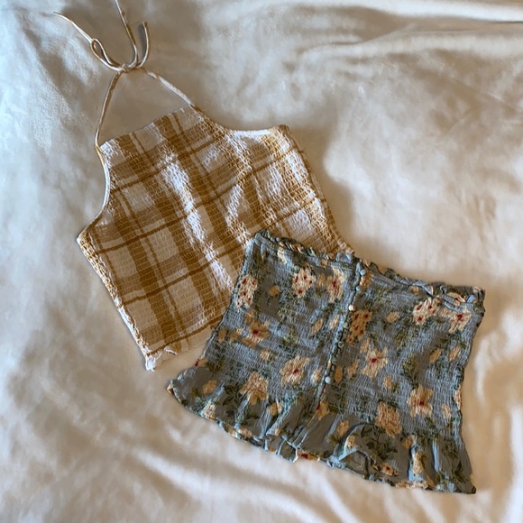 American Eagle Ruched Crop Top x Two π₯³